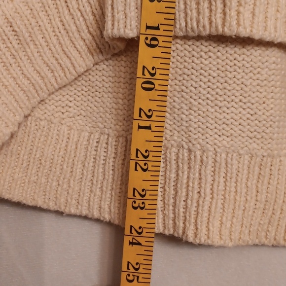 Madewell Cozy Cream Patterned Sweaters XS - Picture 4 of 8